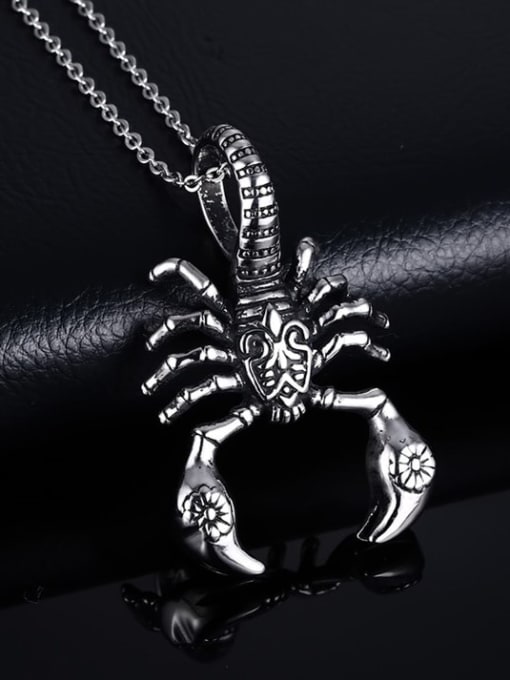 CONG Stainless steel Insect Hip Hop Necklace 1