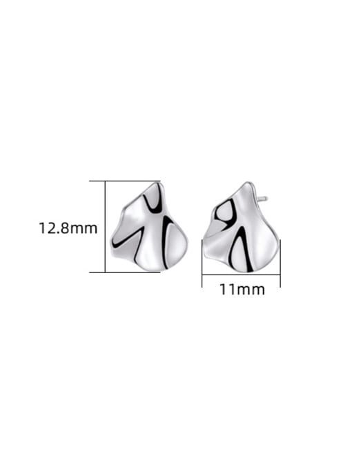XBOX 925 Sterling Silver Geometric Minimalist Stud Earring 2