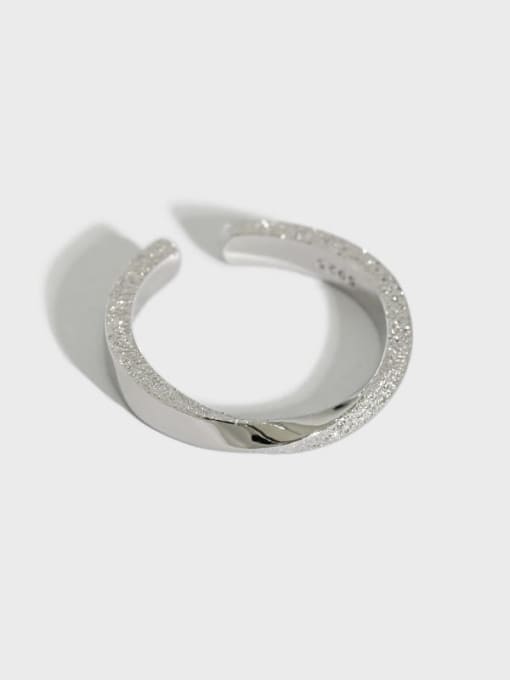 DAKA 925 Sterling Silver Round Minimalist Ring 0