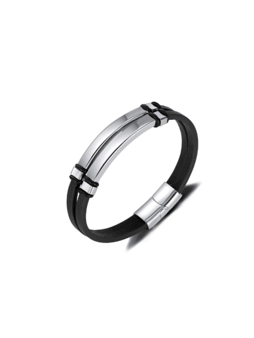 PH1592 Stainless steel Weave Hip Hop Set Bangle