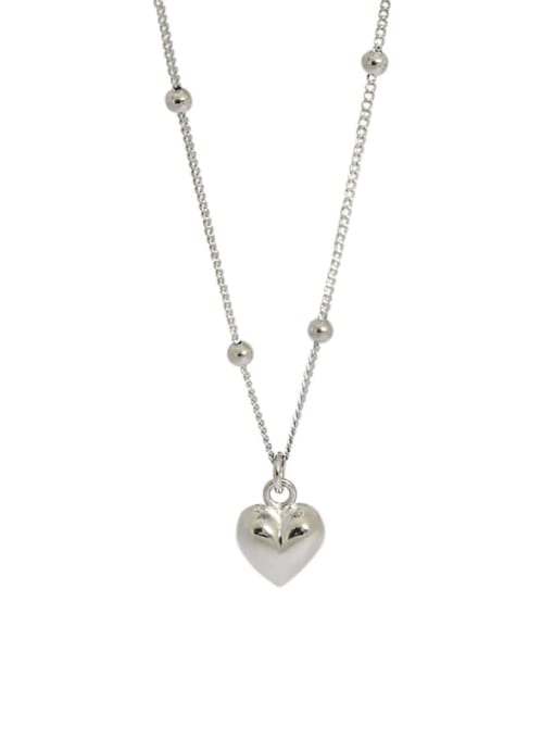 DAKA 925 Sterling Silver Heart Minimalist Necklace 4