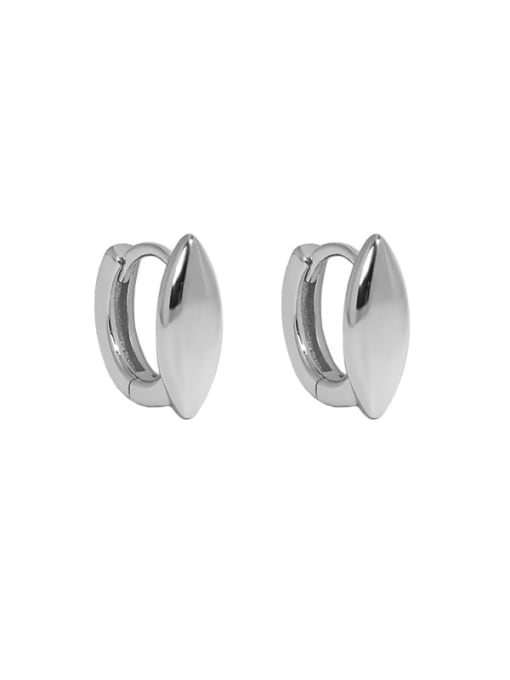 DAKA 925 Sterling Silver Geometric Minimalist Huggie Earring 3