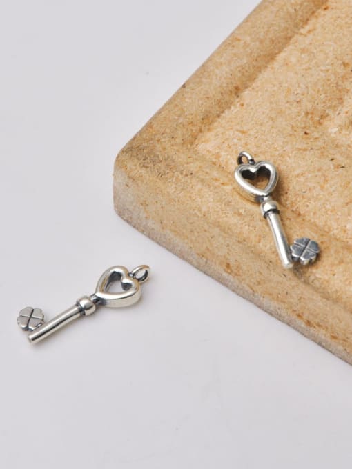 SHUI Vintage Sterling Silver With Simple Retro KEY DIY Accessories 2