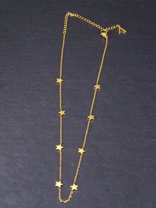 A TEEM Titanium Smooth Star Minimalist Necklace 3