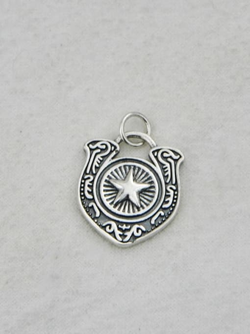 SHUI Vintage Sterling Silver With Vintage Pentagram Pendant Diy Accessories 2