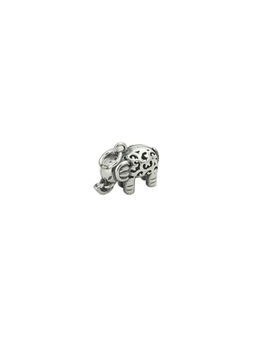 SHUI Vintage Sterling Silver With Minimalist Elephant Pendant Diy Accessories 0