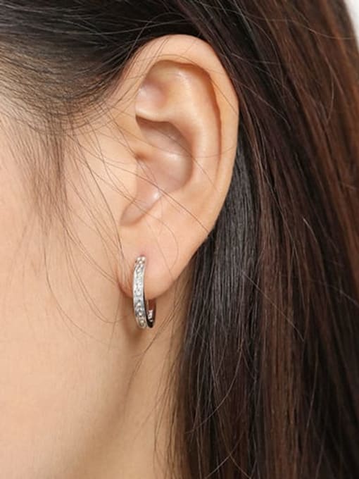 DAKA 925 Sterling Silver Geometric Vintage Stud Earring 1