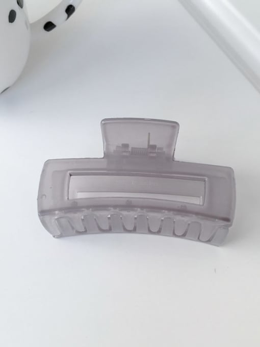 PC grey 8cm Alloy Resin  Minimalist Geometric Jaw Hair Claw