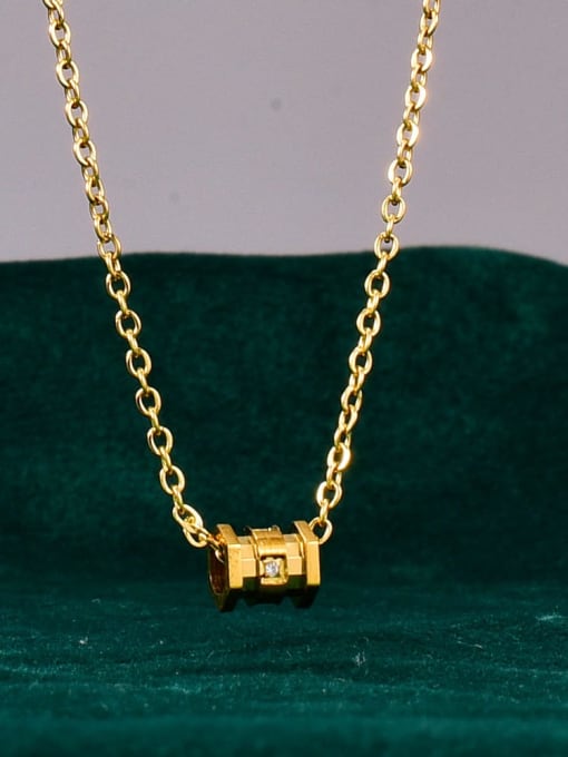 A TEEM Titanium Irregular Minimalist pendant Necklace 0