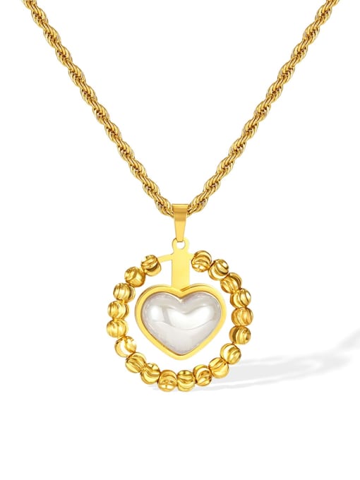 GX2381 Stainless steel Heart Minimalist Necklace