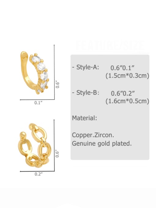 CC Brass Imitation Pearl Geometric Vintage Stud Earring 2