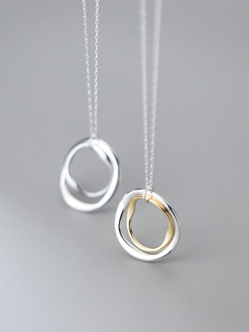 925 Sterling Silver Geometric Minimalist Necklace 1000549271