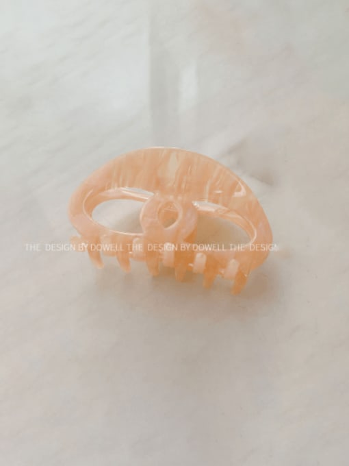 Sugar orange 9.7cm Cellulose Acetate Trend Geometric Alloy Multi Color Jaw Hair Claw