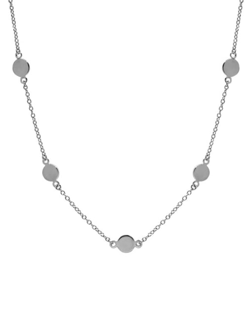 DAKA 925 Sterling Silver Geometric Minimalist Necklace 3
