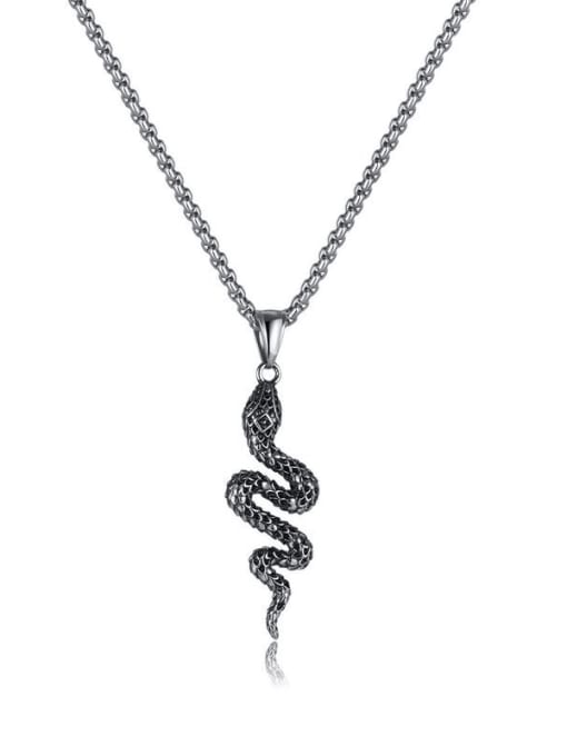 Open Sky Stainless steel Snake Hip Hop Necklace 0
