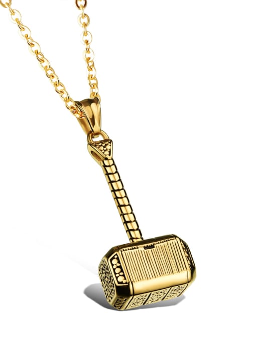 gold with O-chain 350cm Titanium Geometric Vintage pendant Necklace