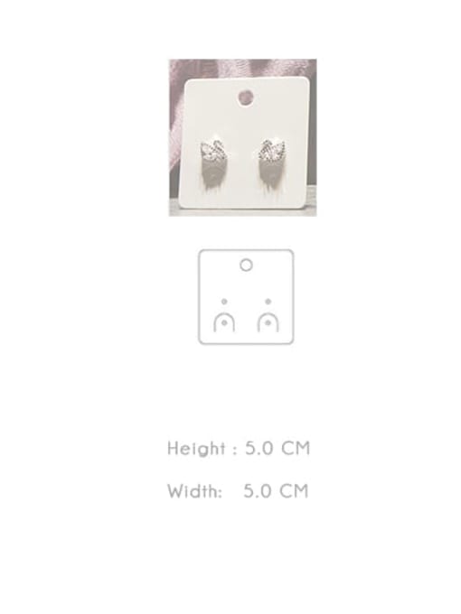 H5.0cm * W5.0cm Customize Pager White Jewelry Display Card Holder For Earrings,Necklaces,Bracletes,Rings and Hair Accessories