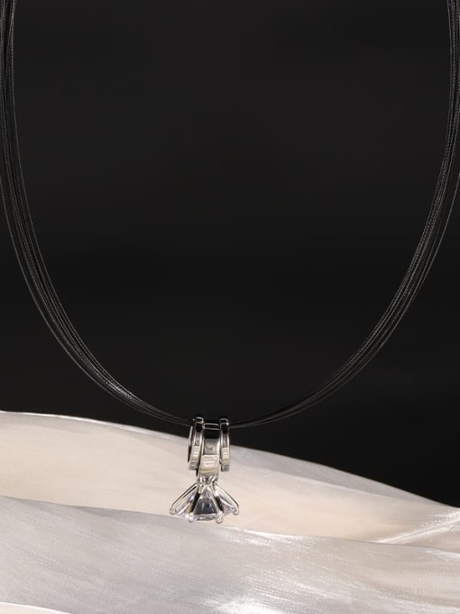Lin Liang Brass Minimalist Long Strand Necklace 0