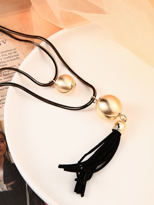 Lin Liang Brass Tassel Minimalist Tassel Necklace 0