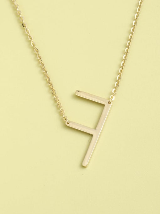 ANI VINNIE 925 Sterling Silver Letter Minimalist Necklace