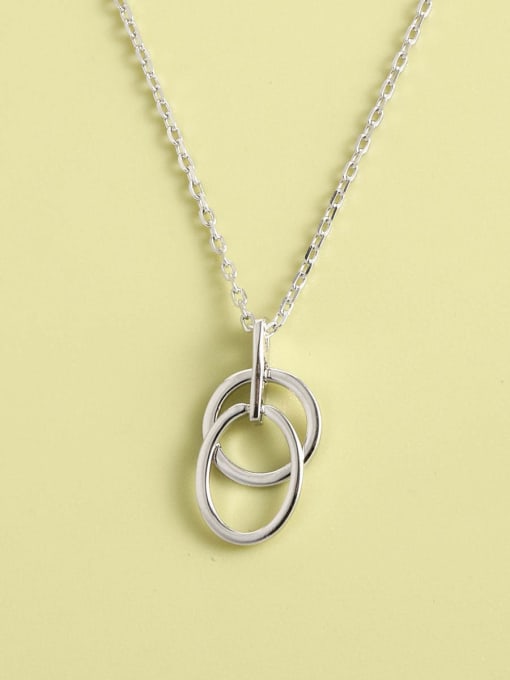 ANI VINNIE 925 Sterling Silver Geometric Minimalist Long Strand Necklace 0