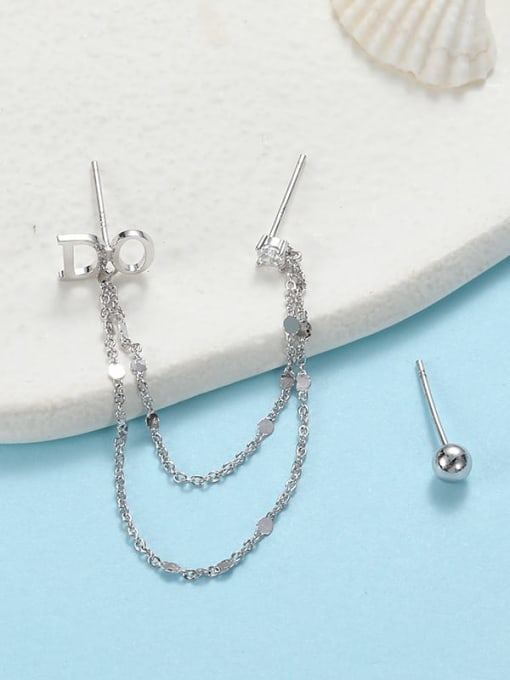 Lin Liang Brass Dainty Cluster Earring