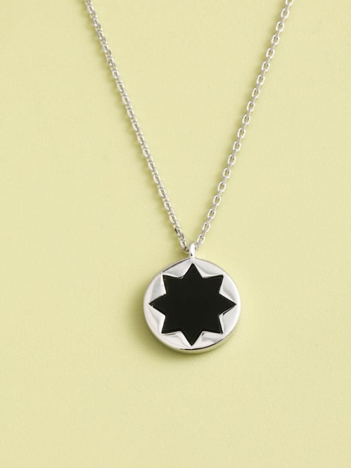 ANI VINNIE 925 Sterling Silver Round Minimalist Long Strand Necklace