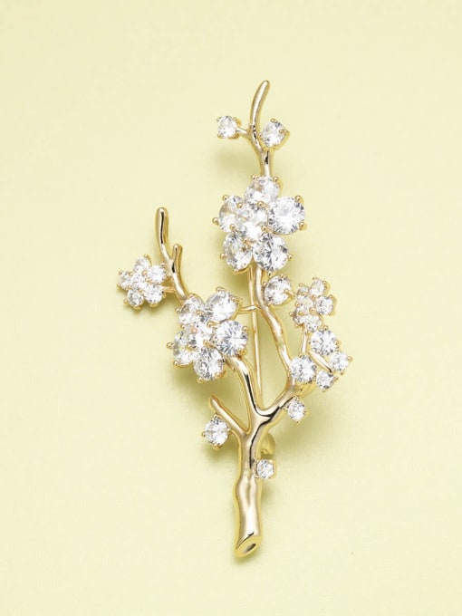 Lin Liang Brass Flower Minimalist Pins & Brooches 0