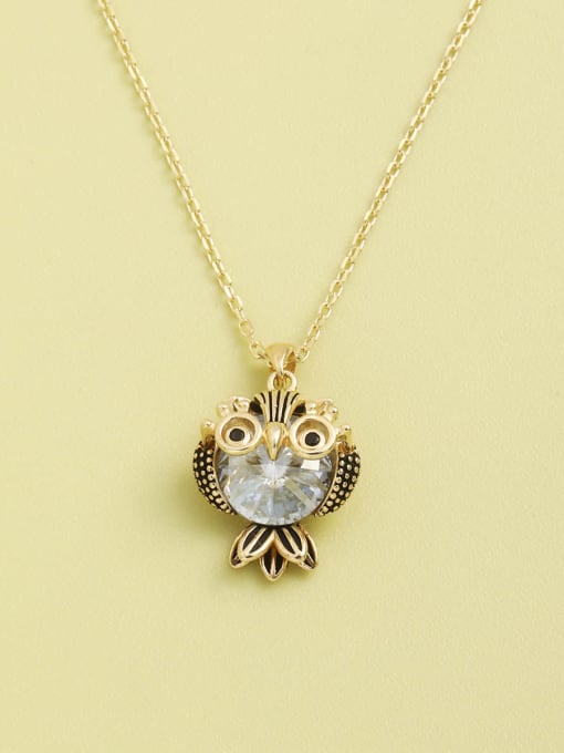 ANI VINNIE 925 Sterling Silver Austrian Crystal Blue Bird Minimalist Necklace
