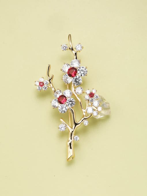 Lin Liang Brass Flower Minimalist Pins & Brooches 1