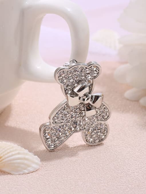 Lin Liang Korean bow sweet bear brooch brooch female accessories 0
