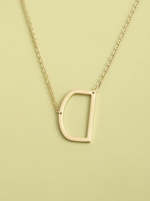 ANI VINNIE 925 Sterling Silver Letter Minimalist Long Strand Necklace