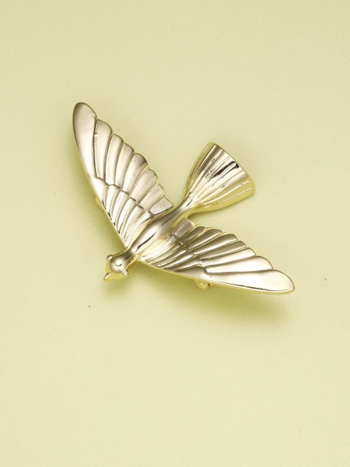Lin Liang Brass Bird Minimalist Pins & Brooches 0