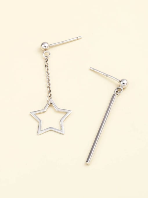 ANI VINNIE 925 Sterling Silver Star Minimalist Drop Earring 1