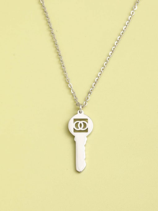 ANI VINNIE 925 Sterling Silver Key Minimalist Necklace 1
