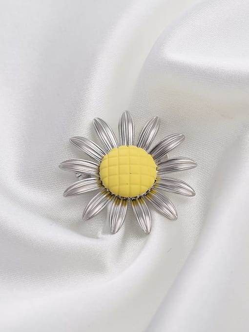 White Daisy lovely simple brooch brooch shirt shirt accessories pin collar button decoration