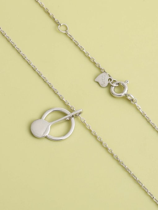 ANI VINNIE 925 Sterling Silver Round Minimalist Long Strand Necklace 1