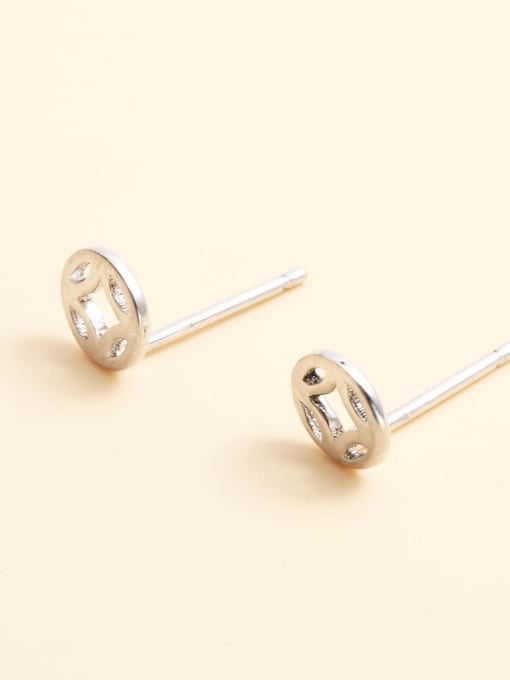 ANI VINNIE 925 Sterling Silver Minimalist Stud Earring 1