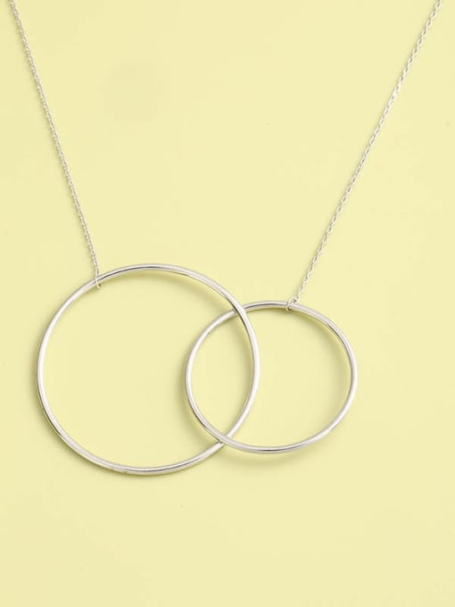ANI VINNIE 925 Sterling Silver Round Minimalist Long Strand Necklace 0