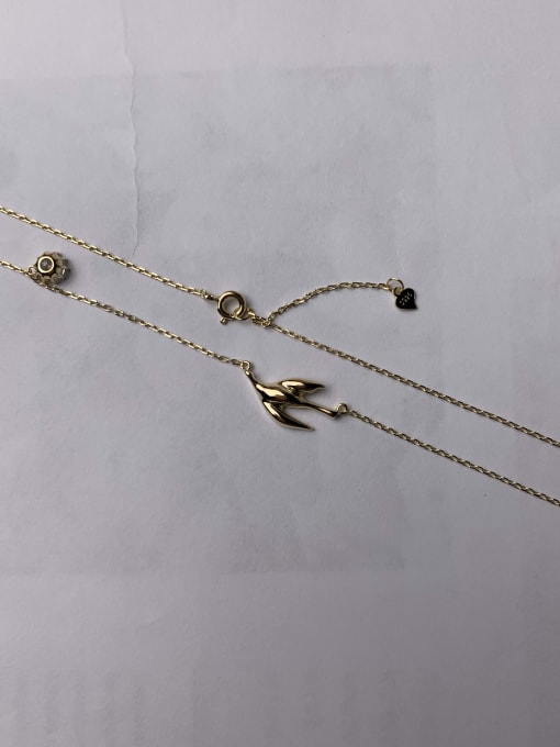 ANI VINNIE 925 Sterling Silver Bird Minimalist Long Strand Necklace 3