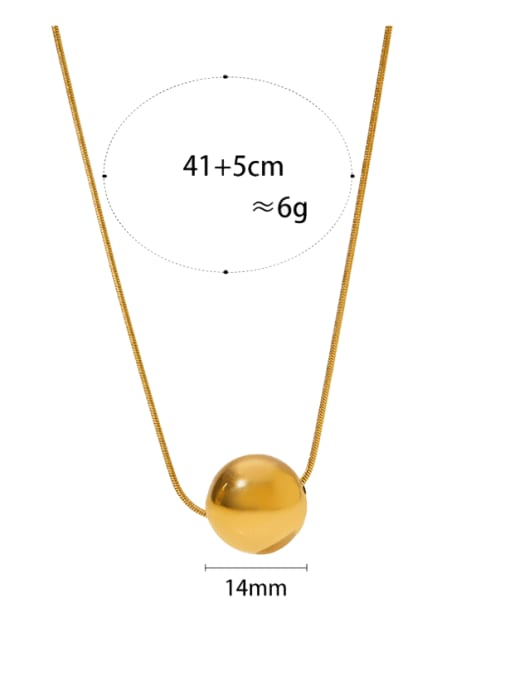 Clioro Stainless steel Ball Minimalist Necklace 3