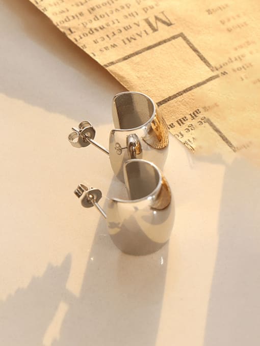 F644 Steel Earrings Titanium Steel Geometric Minimalist Earring