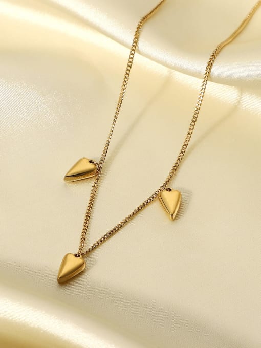 J&D Stainless steel Heart Minimalist Necklace 2