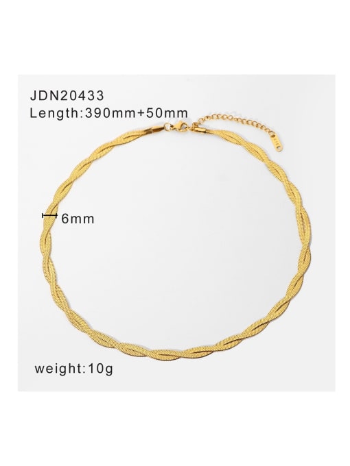 JDN20433 Stainless steel Trend Link Necklace