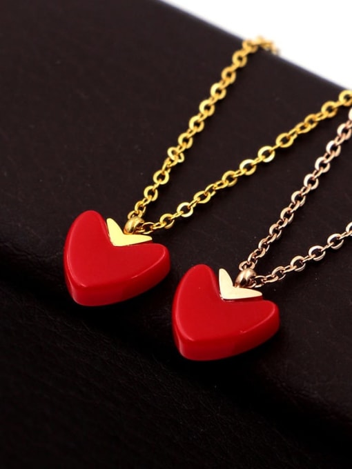 K.Love Titanium Heart Dainty Necklace 2