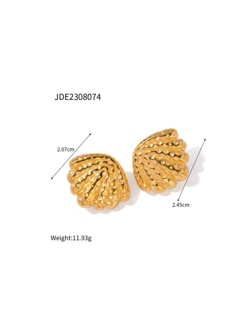 JDE2308074 Stainless steel Geometric Trend Stud Earring