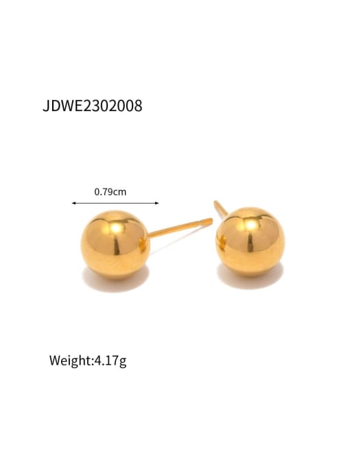 J&D Stainless steel Geometric Minimalist Stud Earring 3