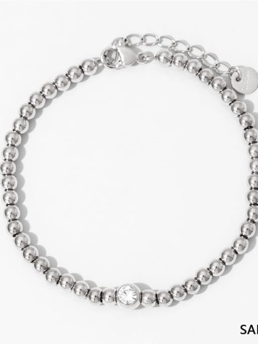 SAP729 Stainless steel Cubic Zirconia Heart Trend Bracelet