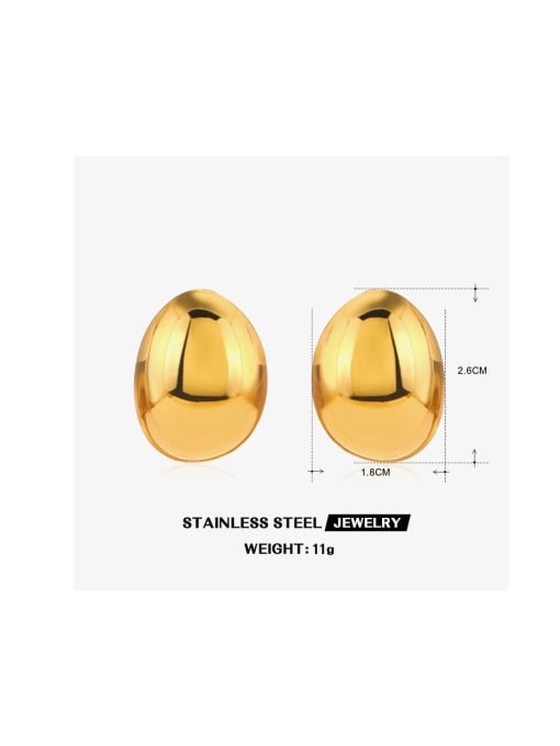 J$L  Steel Jewelry Stainless steel Geometric Trend Stud Earring 3