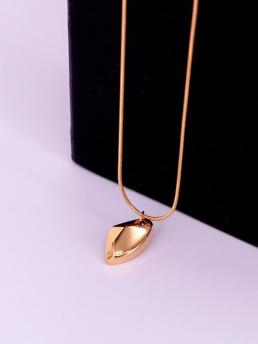 Gold color Titanium Steel Irregular Minimalist Necklace